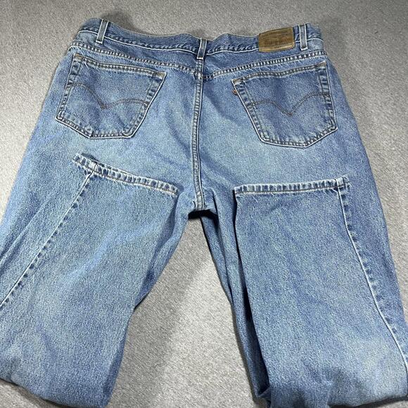 Vintage 90s Deadstock Orange Tag Levi's Men’s 44 x 30 loose Blue Denim Jeans - Picture 7 of 8